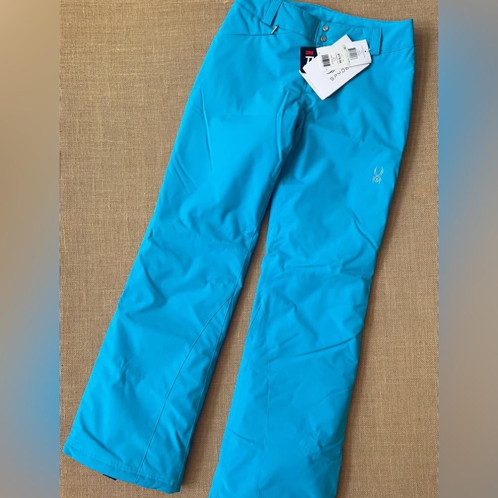 Spyder Women's Bright Turquoise Blue Ski Pants